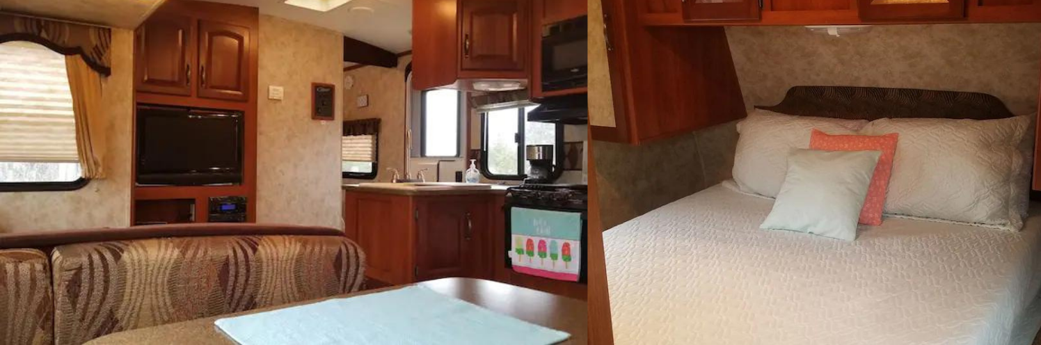 interior of camper